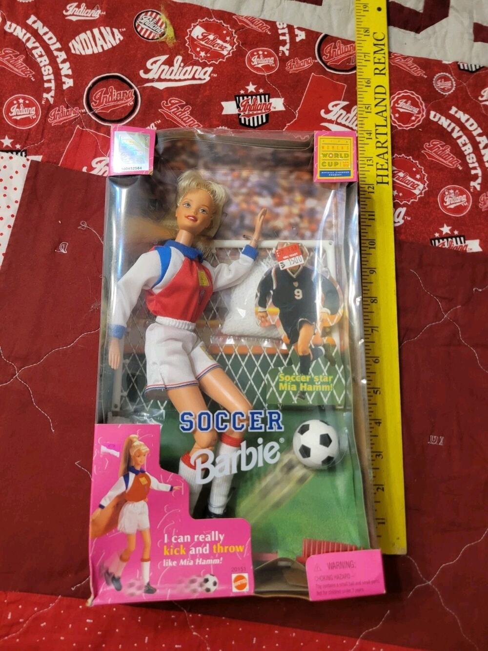Barbie USA Womens Soccer World Cup Mia Hamm 1998 Mattel 20151